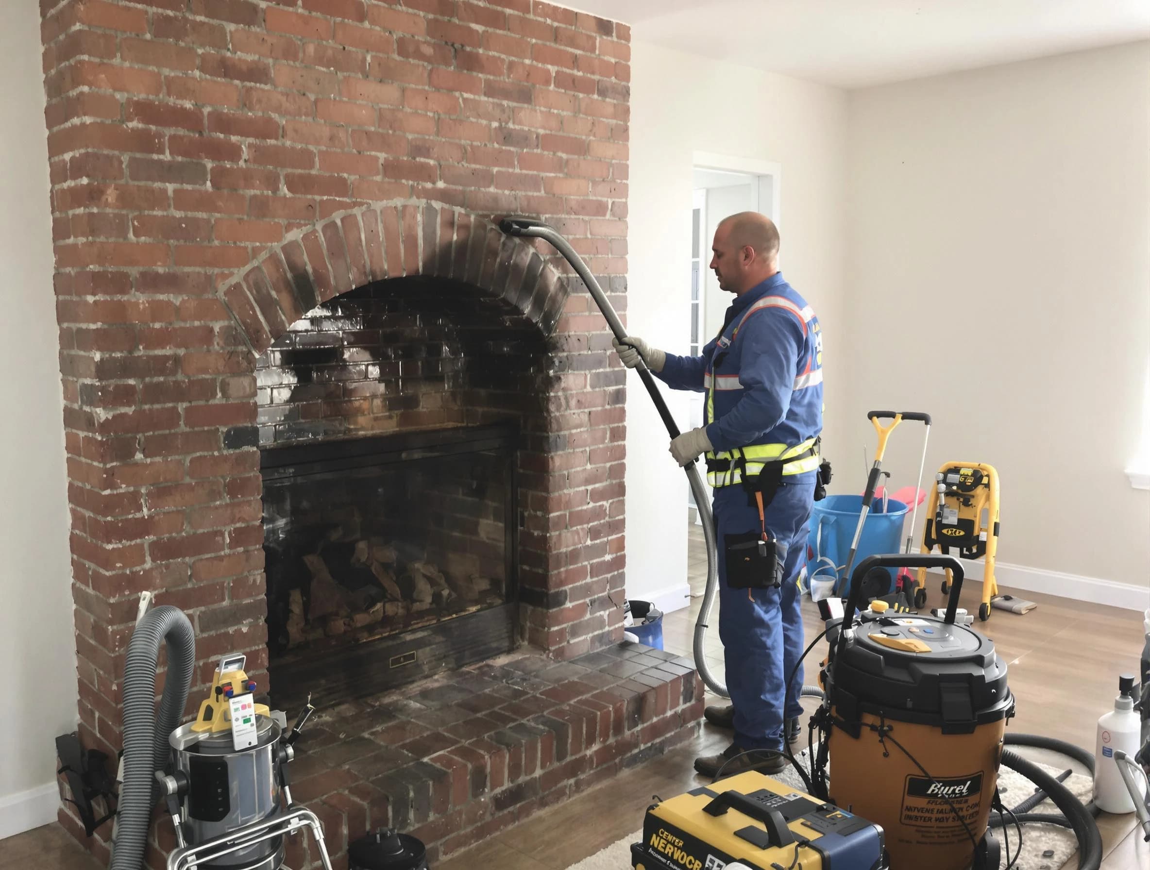 Robinson Chimney Sweep expert performing detailed chimney sweep in Robinson, PA