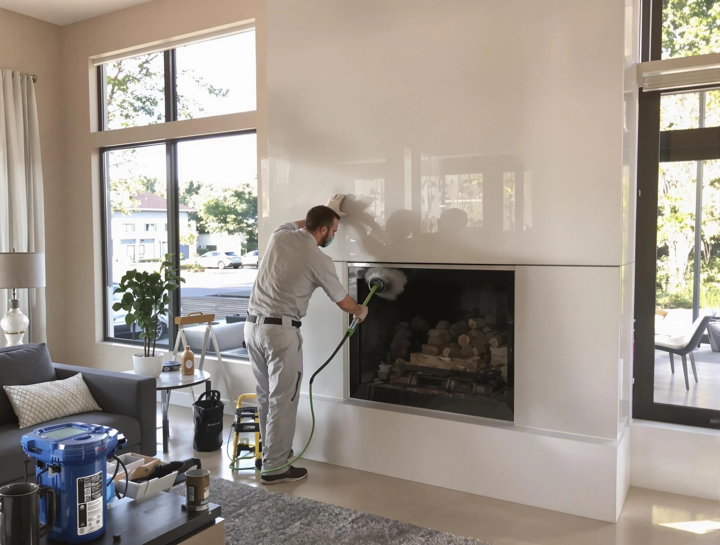 Robinson Chimney Sweep performing thorough soot removal in Robinson, PA