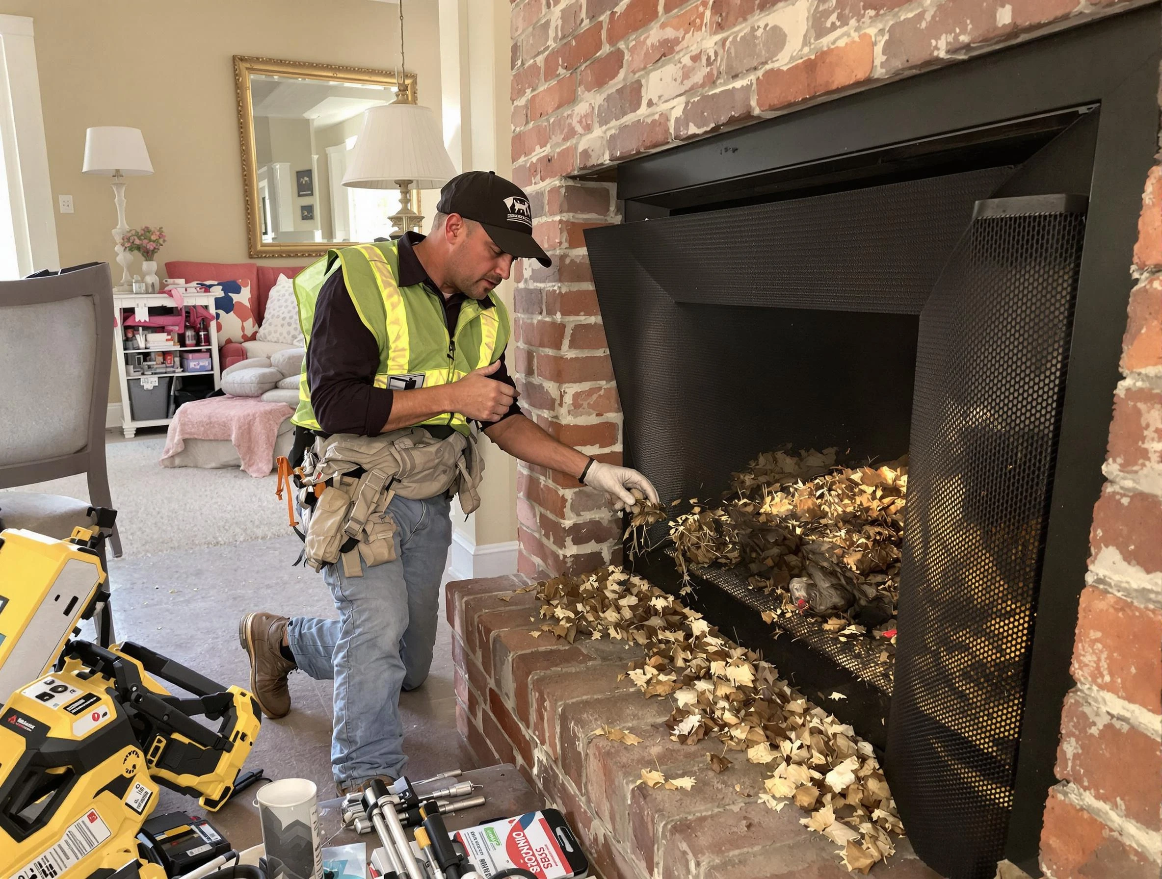 Safe screening installation by Robinson Chimney Sweep in Robinson, PA