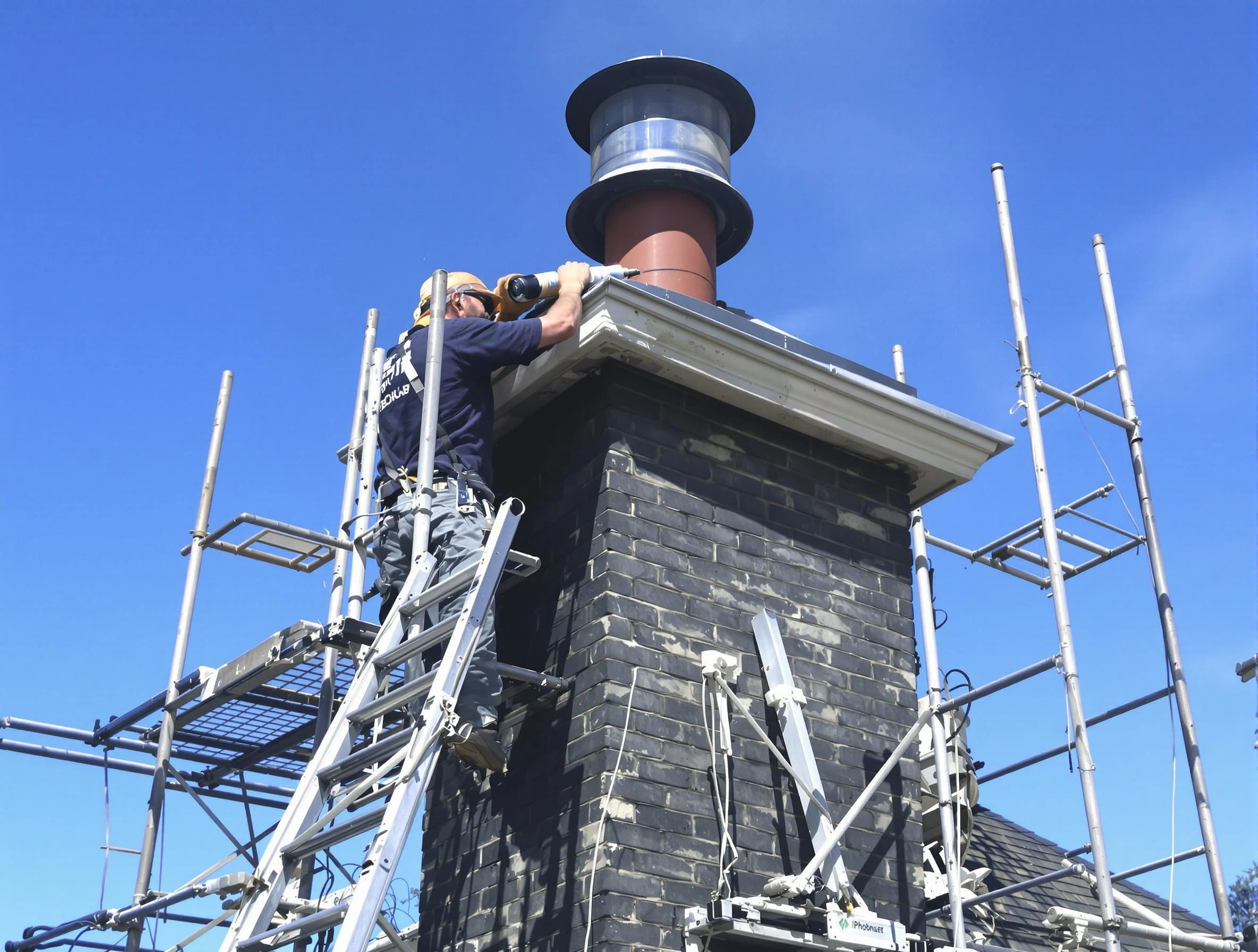 Sturdy chimney crown finished by Robinson Chimney Sweep in Robinson, PA