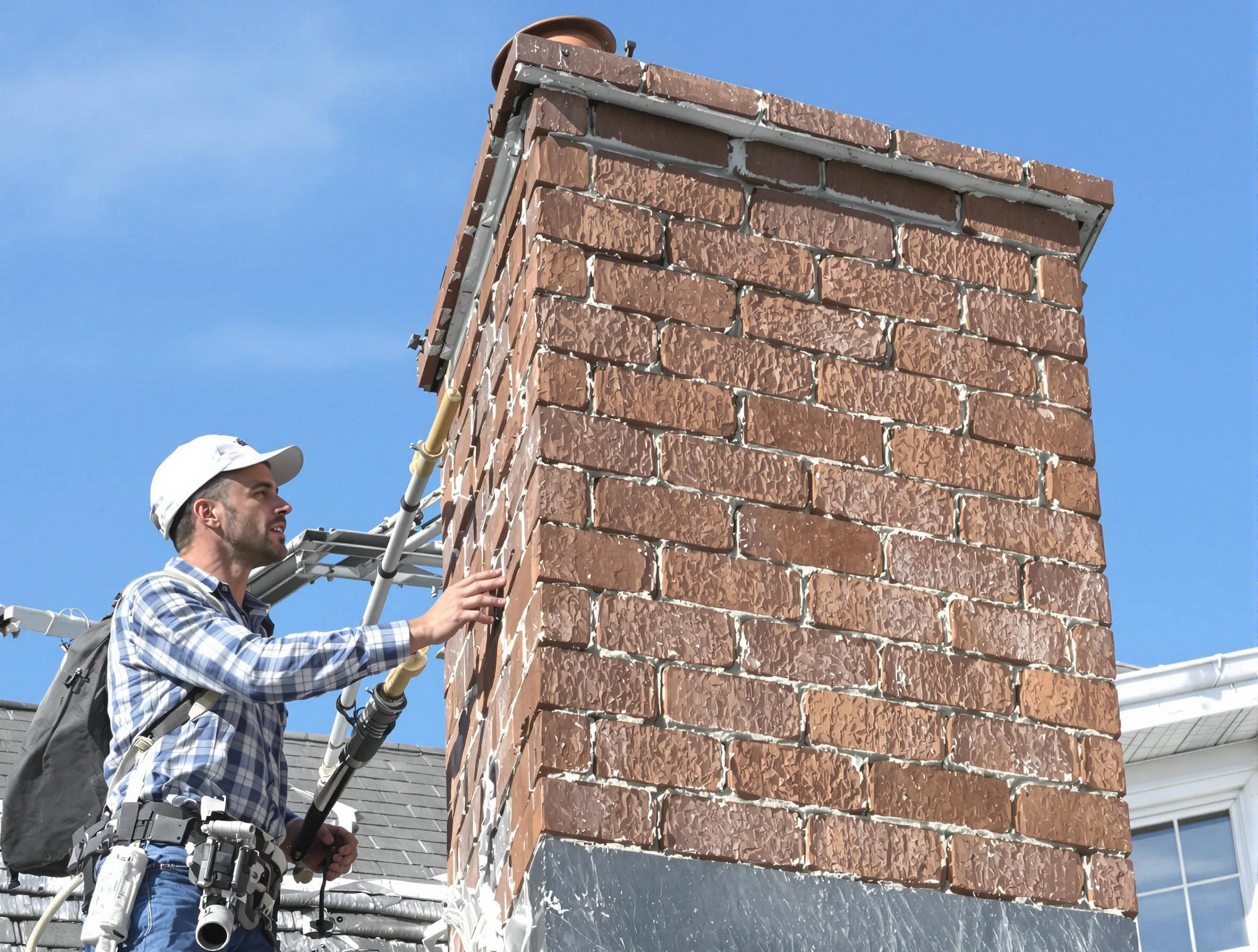 Brickwork for a chimney rebuild by Robinson Chimney Sweep in Robinson, PA