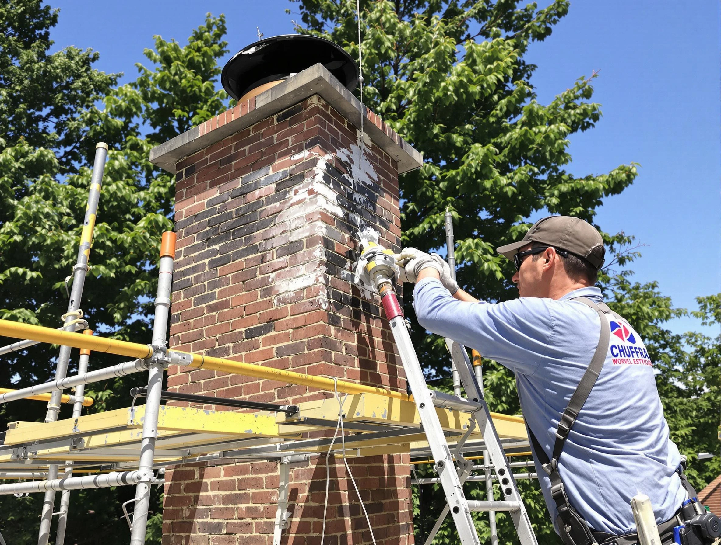 Structural chimney repair by Robinson Chimney Sweep in Robinson, PA