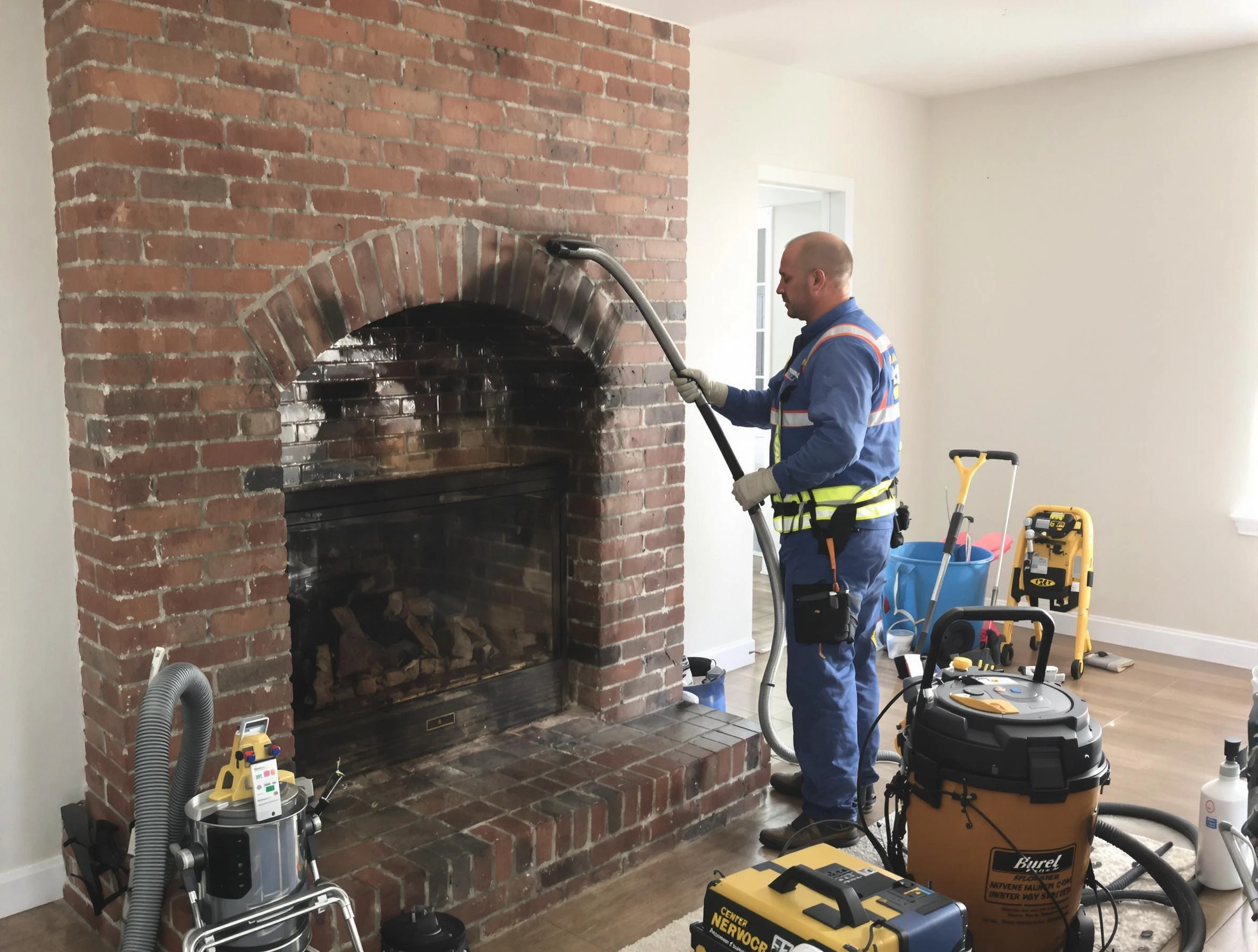 Robinson Chimney Sweep expert performing detailed chimney sweep in Robinson, PA